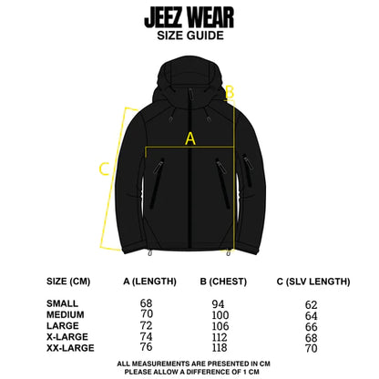 JEEZ Wear RapidStride Baskılı Trench Coat Ceket