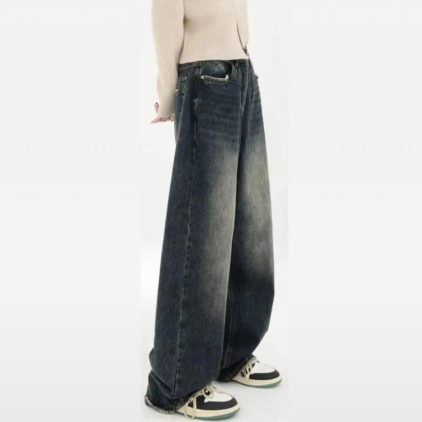 JEEZ  Wear Martin Oversize Unisex Denim Pantolon