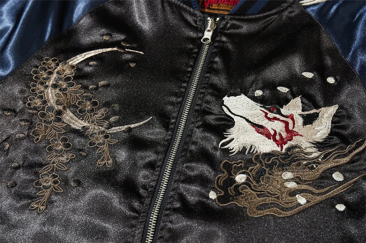 JEEZ Wear Kitsune Moon Bomber Ceket