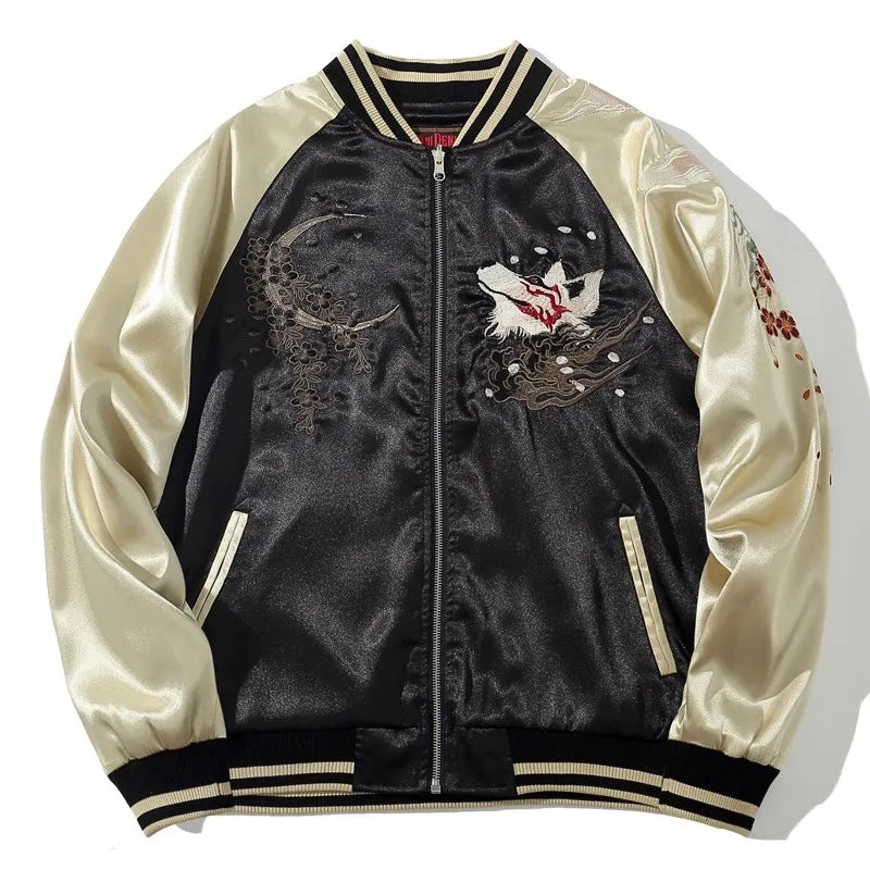 JEEZ Wear Kitsune Moon Bomber Ceket