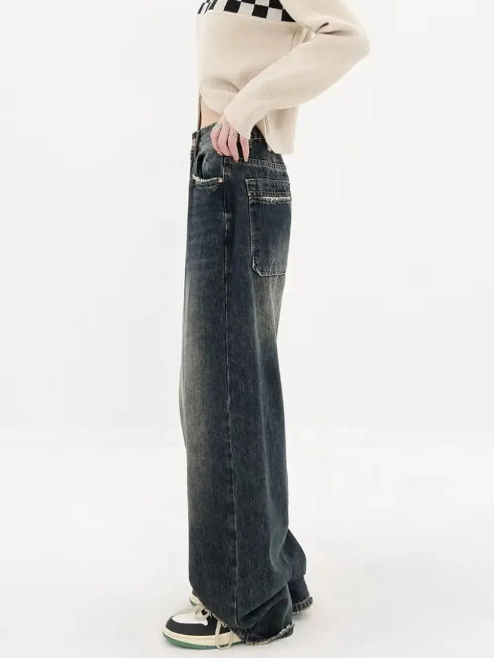 JEEZ  Wear Martin Oversize Unisex Denim Pantolon