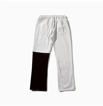 JEEZ usa pantalones vaqueros con aberturas Yin y Yang