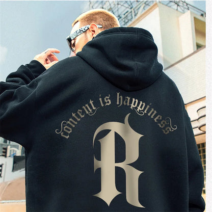 JEEZ Wear 𝕽 Sudadera con capucha estampada de gran tamaño