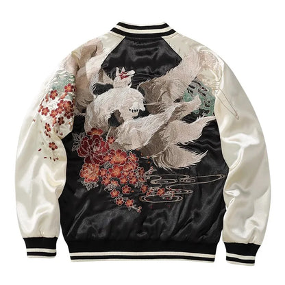 JEEZ Wear Kitsune Moon Bomber Ceket