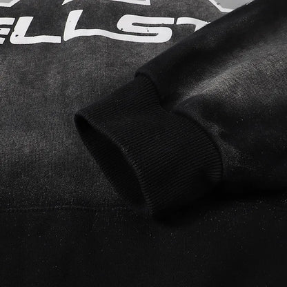 JEEZ Wear HellStar 1.0 Sudadera con capucha estampada extragrande