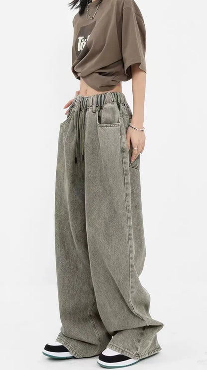 JEEZ Wear Sage Wide Leg Jeans