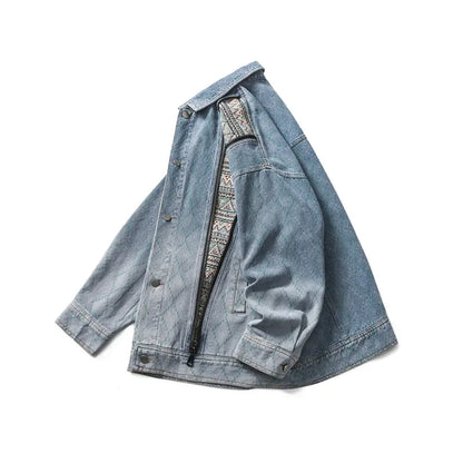 JEEZ Wear Bohemian Divide Denim Jacket