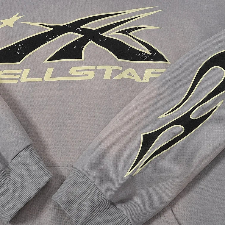 JEEZ Wear HellStar 1.0 Sudadera con capucha estampada extragrande