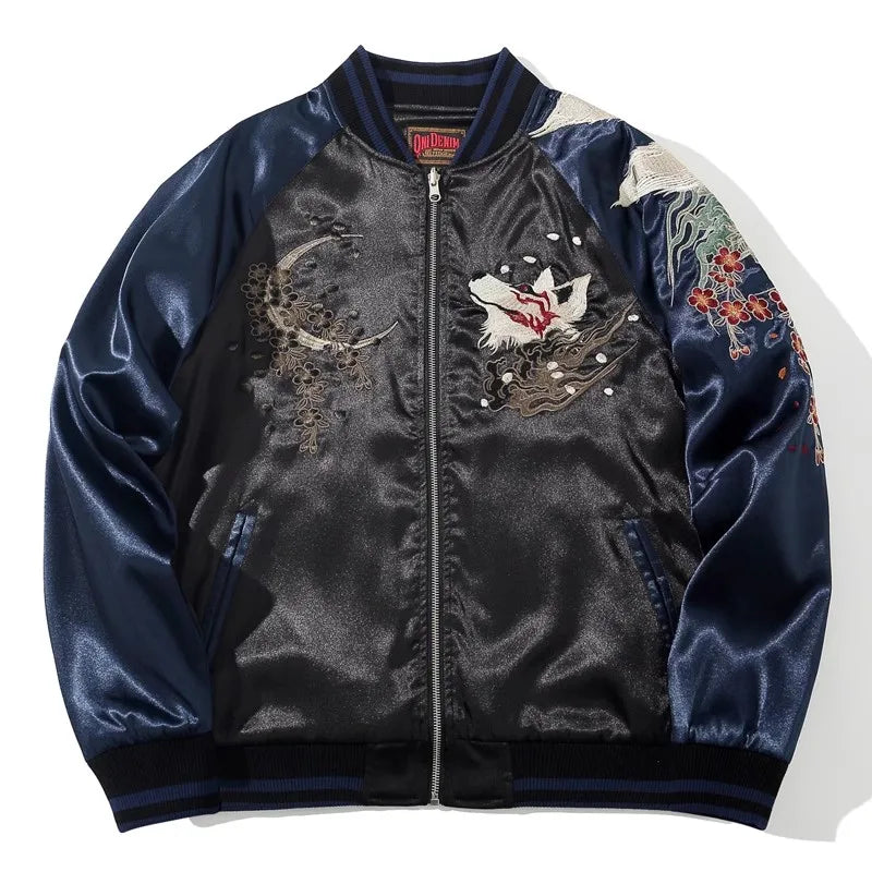 JEEZ Wear Kitsune Moon Bomber Ceket