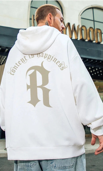 JEEZ Wear 𝕽 Sudadera con capucha estampada de gran tamaño