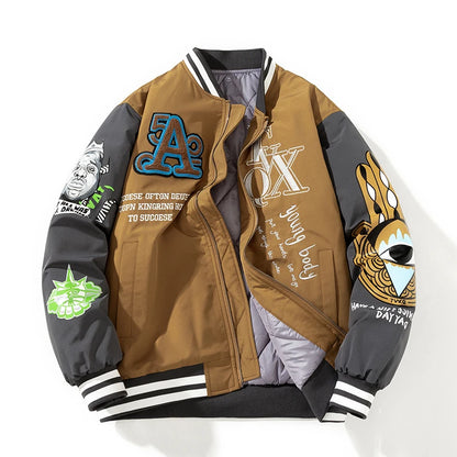 JEEZ Wear Graffiti Varsity Jacket