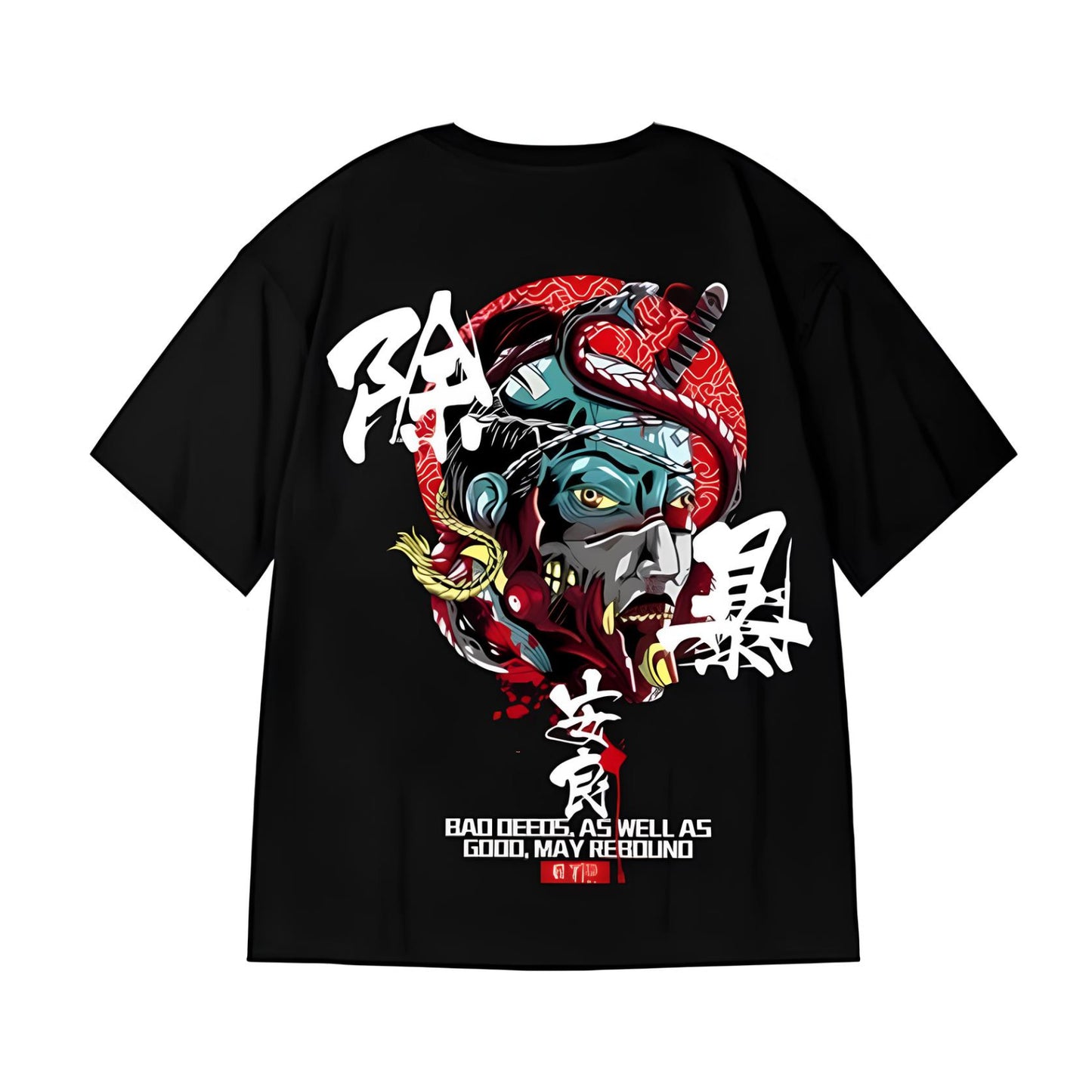 JEEZ Wear Undead Ronin Camiseta extragrande estampada para hombre