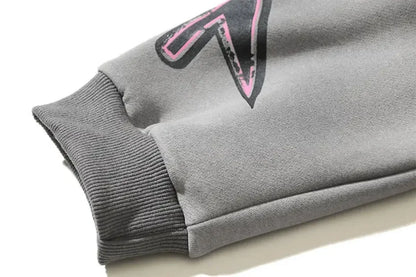 JEEZ Wear HellStar 2.0 Sudadera con capucha extragrande estampada