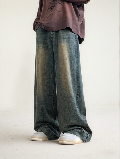 JEEZ Wear Vintage Wash Wide Leg Jeans