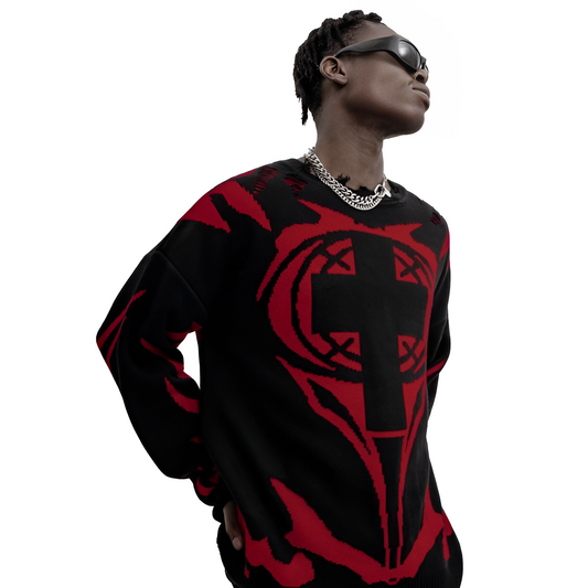 JEEZ Wear Crusader Knitted Sweatshirt