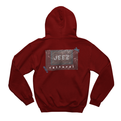 JEEZ Wear Cultural Shock Oversize Baskılı Hoodie