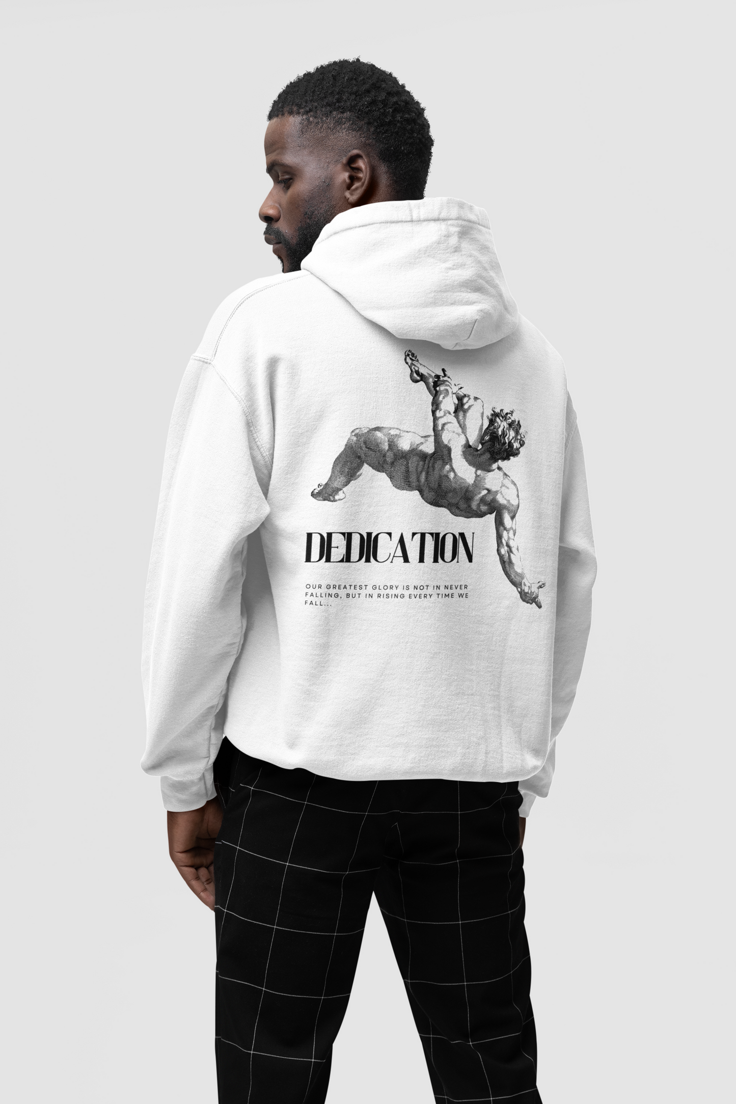 JEEZ Wear Dedication Sudadera con capucha extragrande estampada